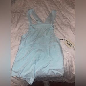 DAILY DRILLS BLUE TERRYCLOTH ROMPER